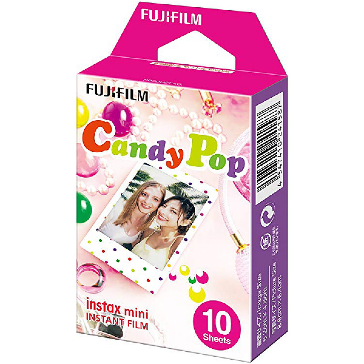 (10) FujiFilm Instax mini instant Film 10pcs. CandyPop