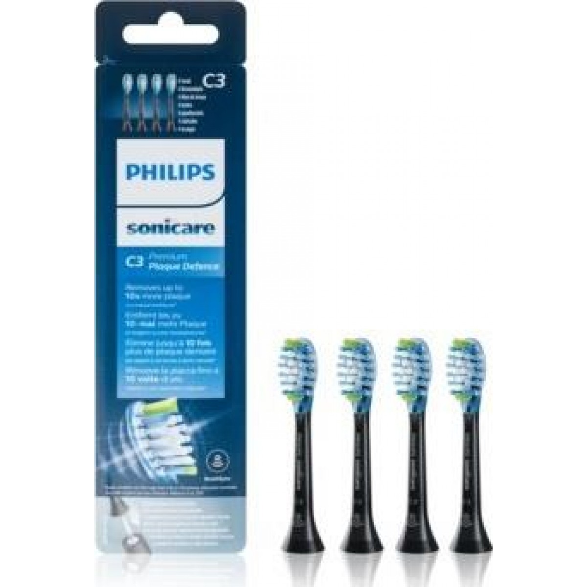 Philips HX9044/33 Sonicare C3 Premium Plaque Defence Standard black 4τμχ