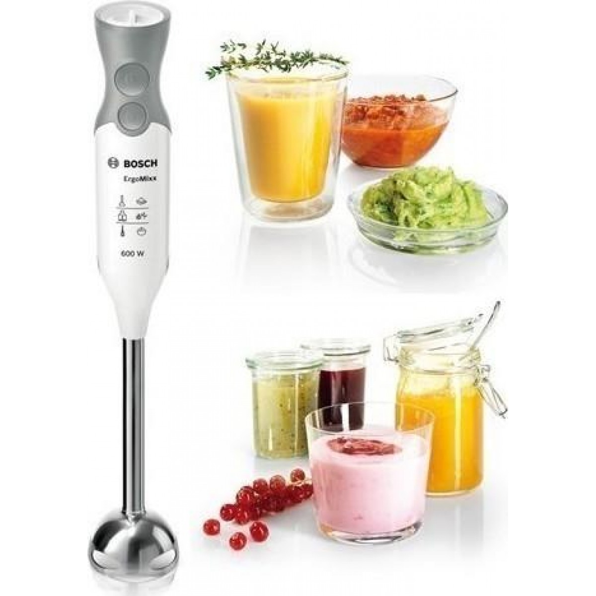 Bosch MSM66150 ErgoMixx hand blender Silver,White 600 W