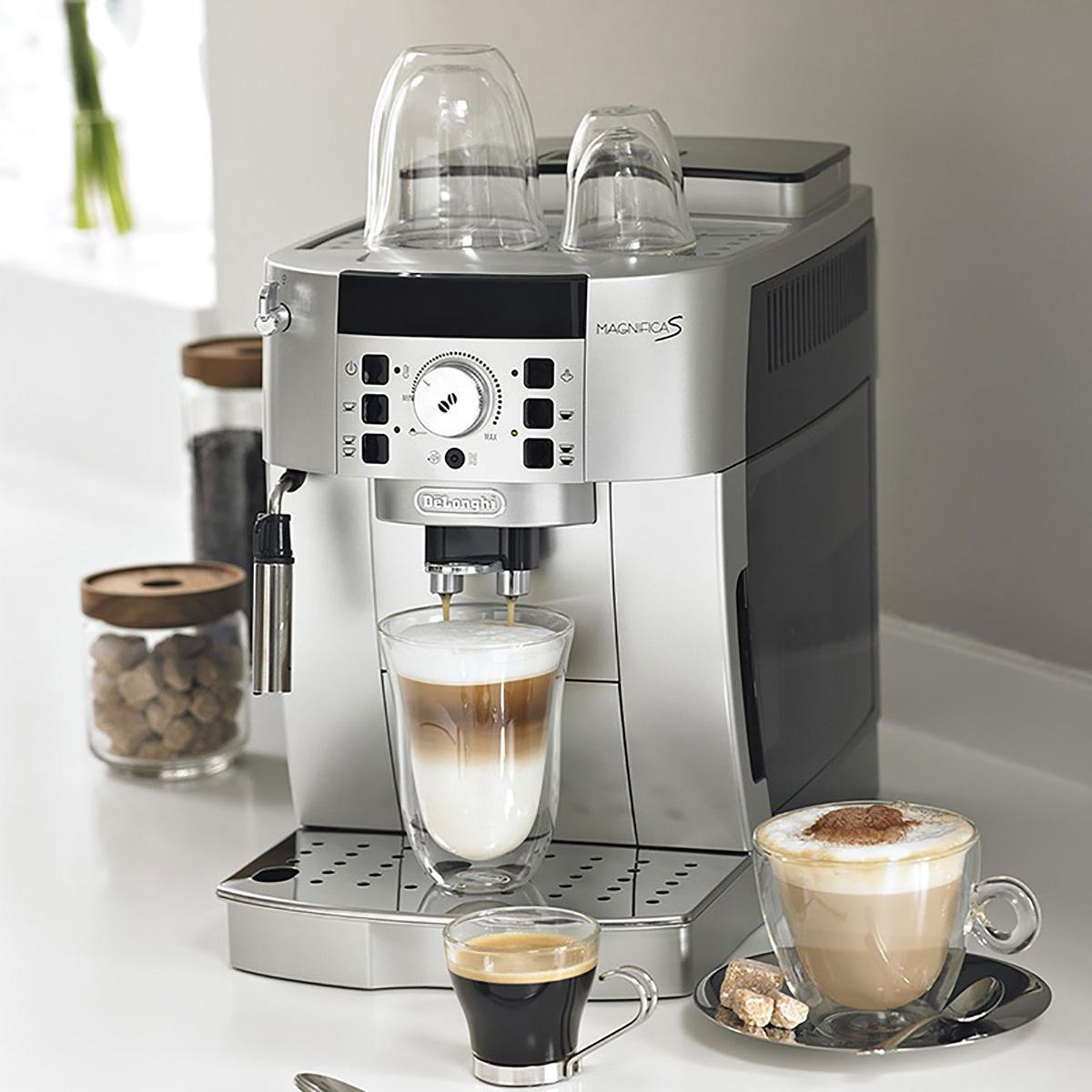 Delonghi Magnifica S ECAM22.110.SB Αυτόματη Καφετιέρα με Μύλο άλεσης Silver/Black