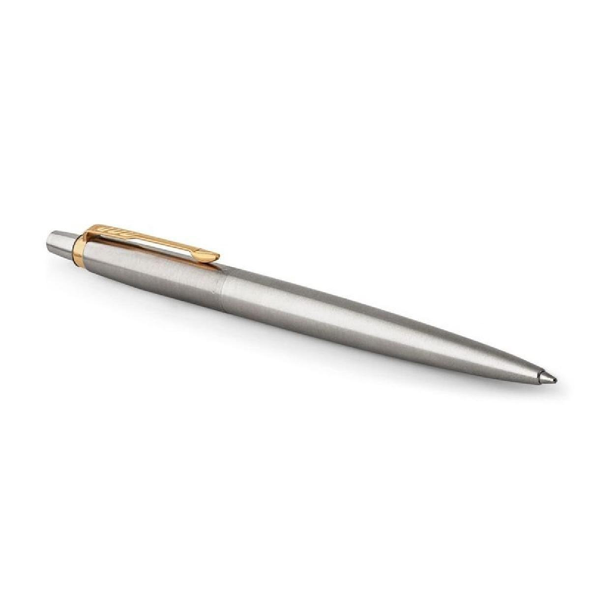 Parker Jotter Edelstahl M G.C. Στυλό με Μπλε μελάνι, Stainless steel/gold (1953182)