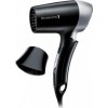 Remington D 2400 travel hair dryer 1400 watt black silver