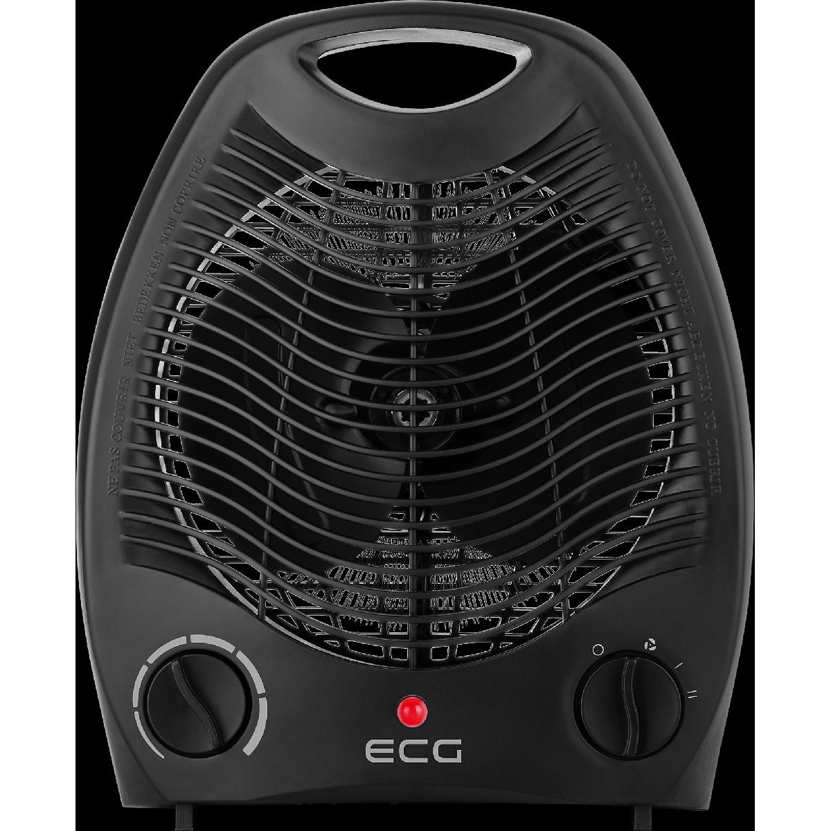 ECG TV3030 Αερόθερμο Δαπέδου 2000W Black