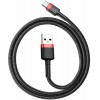 Baseus Cafule Braided USB 2.0 Cable USB-C male - USB-A male Μαύρο 2m (CATKLF-C91)