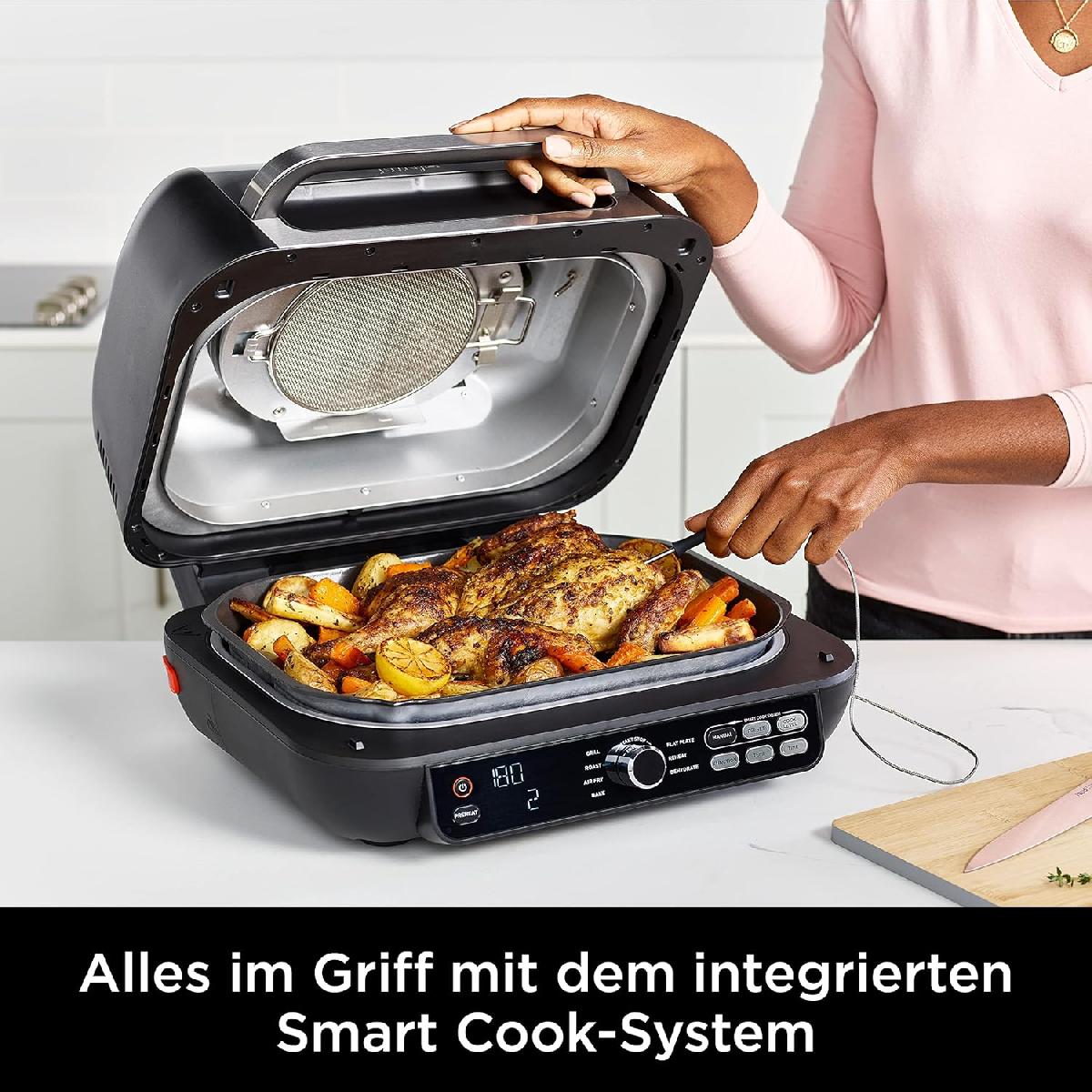 Ninja AG651EU Foodi MAX PRO Grill & Hot Air Fryer 2460 watt 3.8 lt black