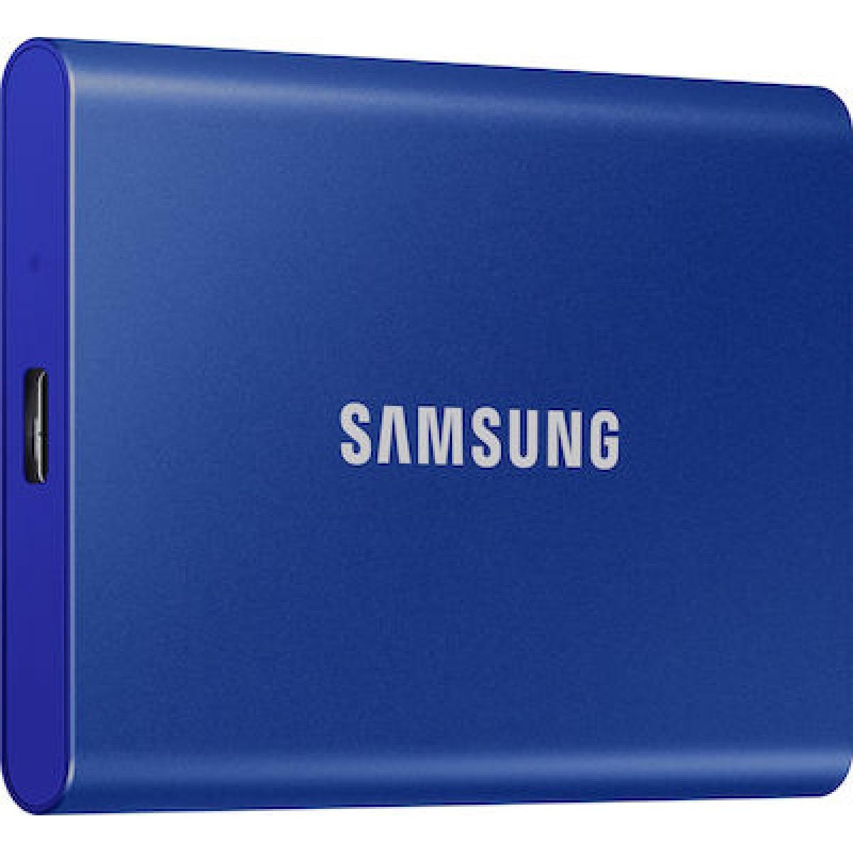 Samsung Portable (MUPC1T0H) 1TB SSD extern T7 USB-C / USB 3.2 indigo Blue