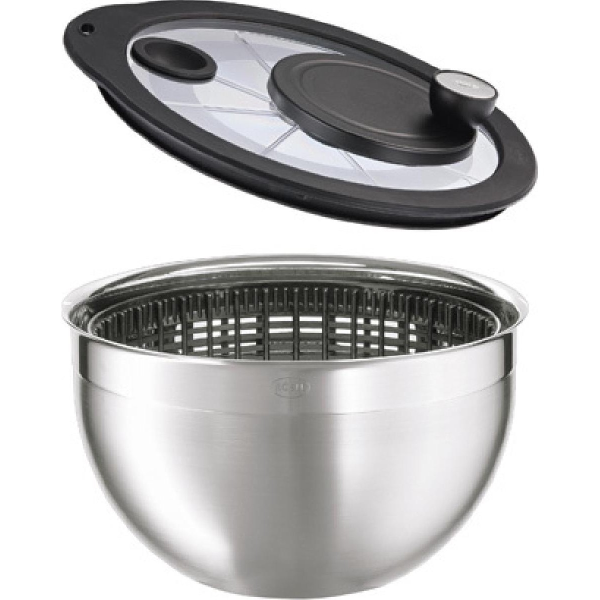 Rosle salad spinner 24 cm inox silver (15695)