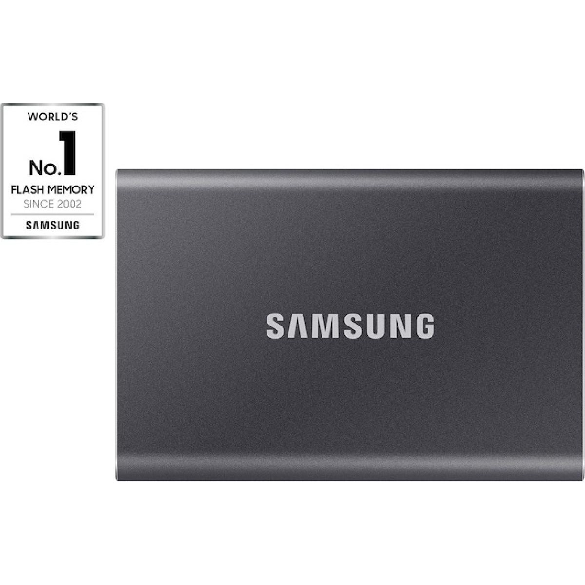 Samsung T7 Gen2 USB3.2 1TB portable SSD external titanium grey (MU-PC1T0T/WW)