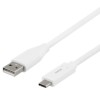 Deltaco USBC-1009M USB-C to usb-Α cable 1m 3A white