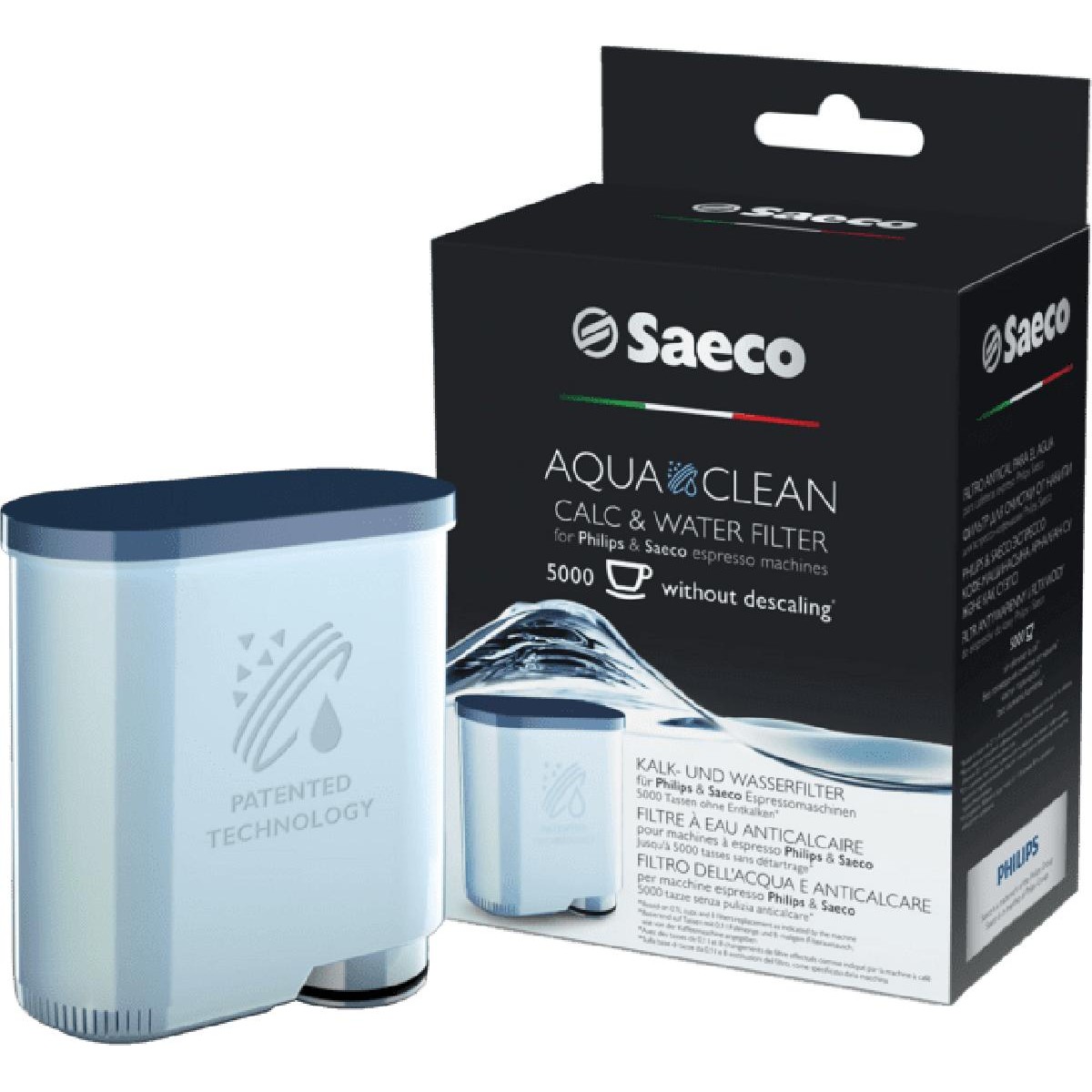 Saeco aqua clean CA6903/00 calc and water filter for Philips and Saeco espresso machines