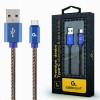 Cablexpert PREMIUM JEANS TYPE-C USB CABLE  1M blue