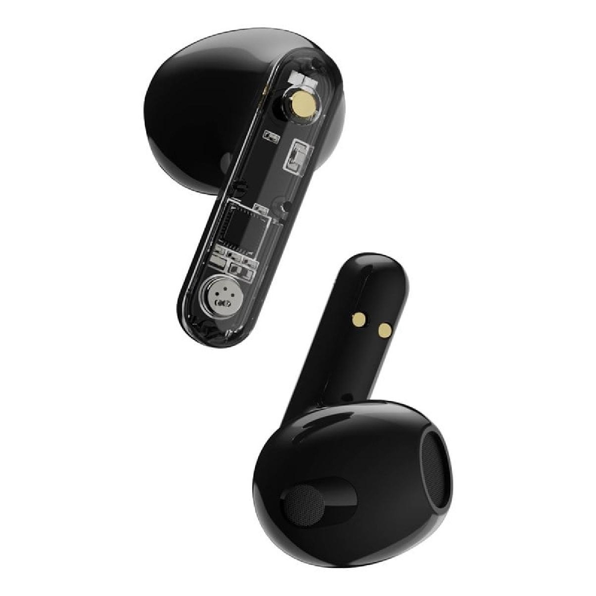 Streetz T150-BLK bluetooth earbuds transparent black