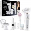 Braun SES 9105 Beauty Set 9 Flex epilator + FaceSpa white gold