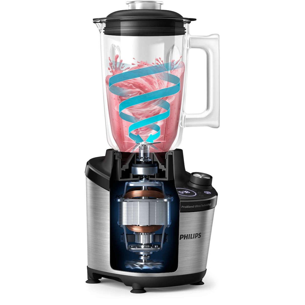 Philips HR3760/00  High Speed Blender 2lt 1500 watt Inox