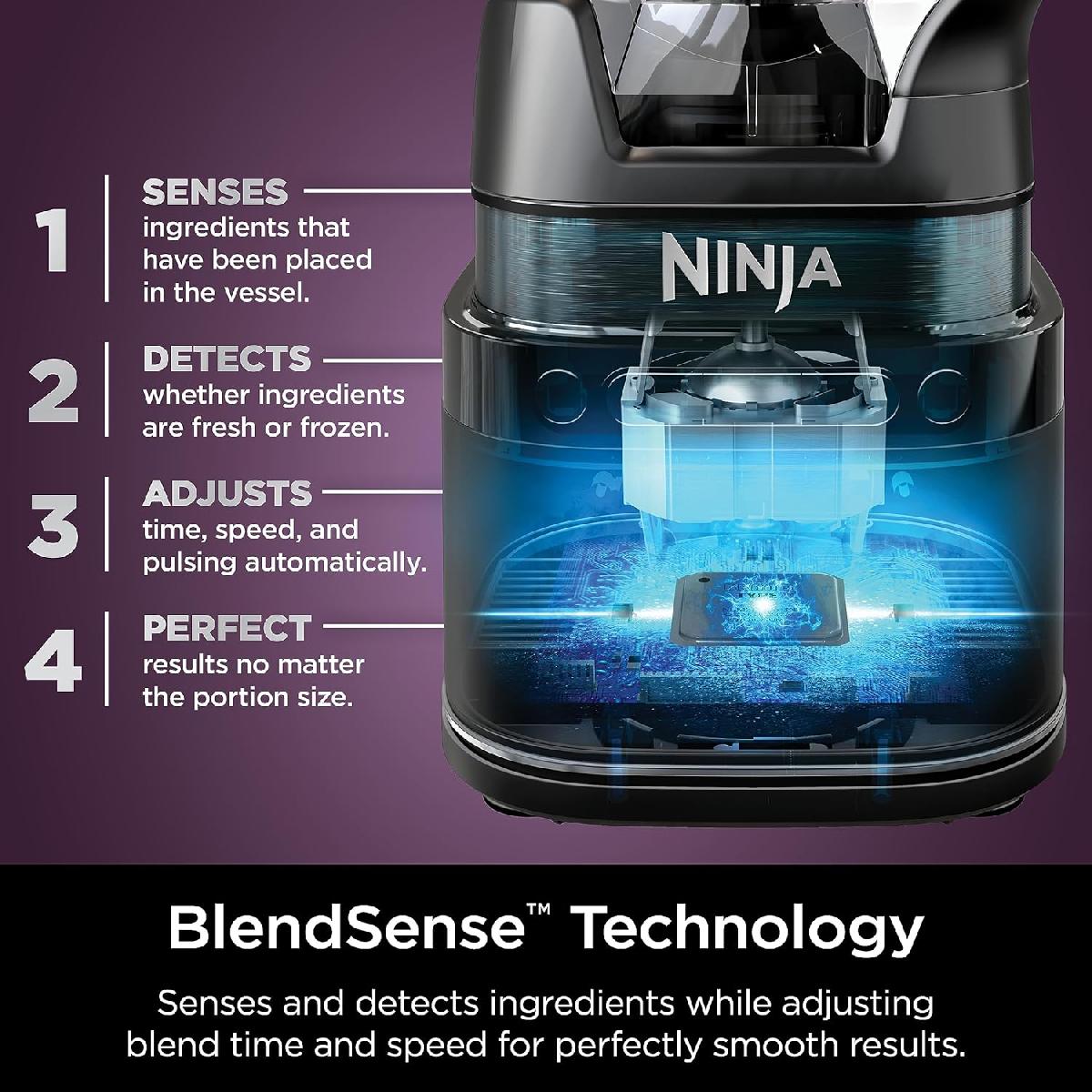 Ninja TB401EU Detect Power Pro Μπλέντερ με BlendSense Technology 1200 watt black