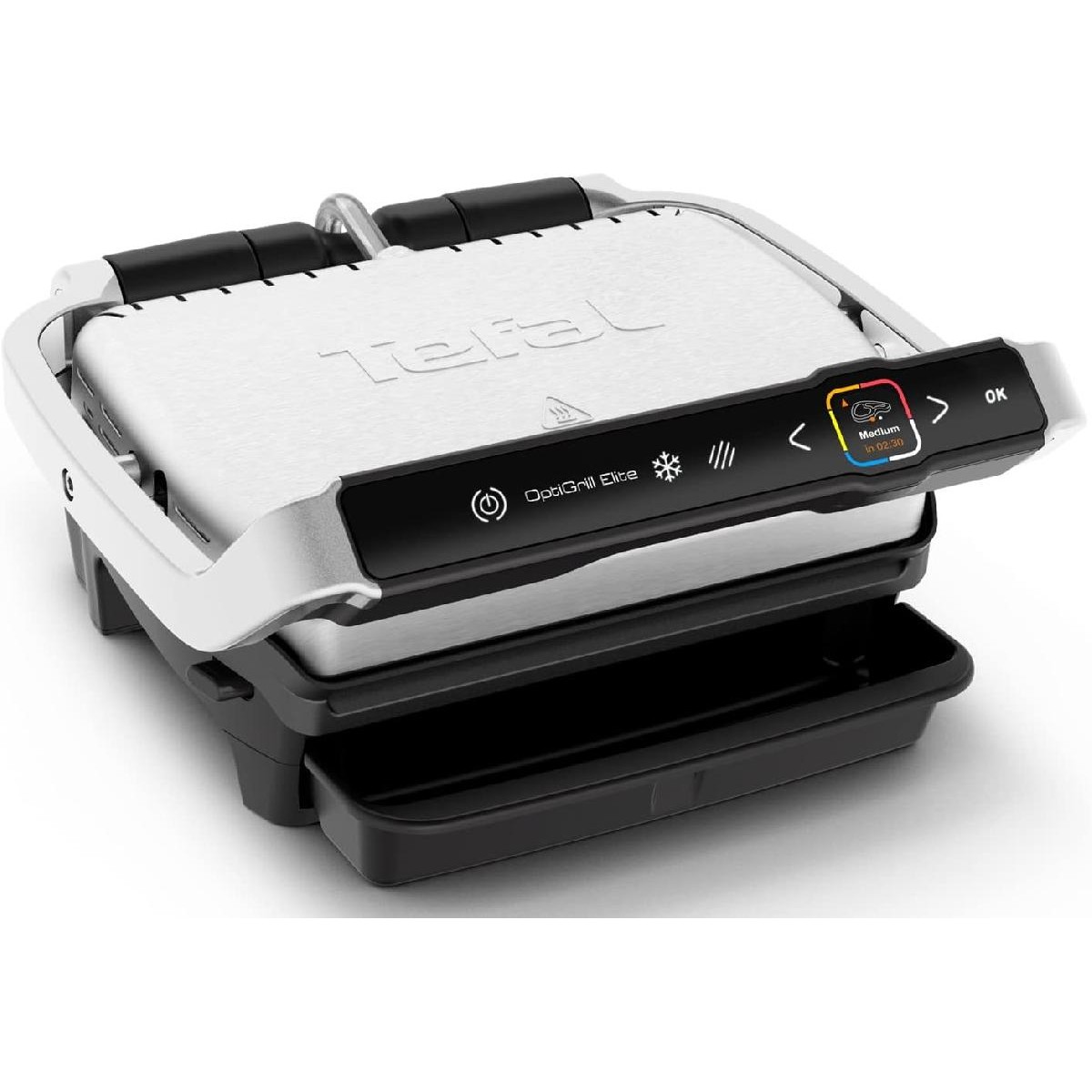 Tefal GC750D16 Optigrill Elite τοστιέρα γκριλιέρα 2000 watt Stainless Steel