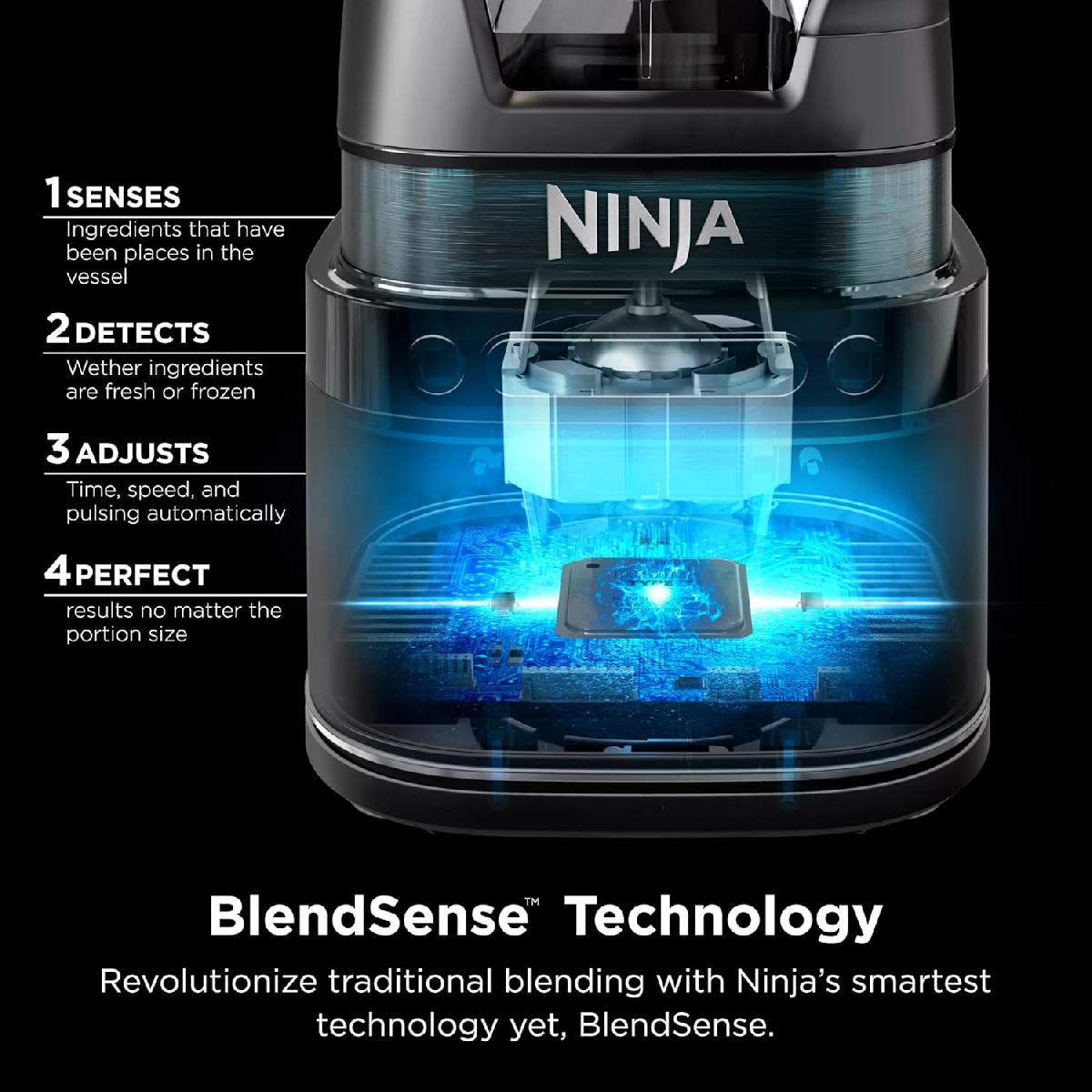 Ninja TB201EU Detect Power Pro Μπλέντερ με BlendSense Technology 1200 watt black