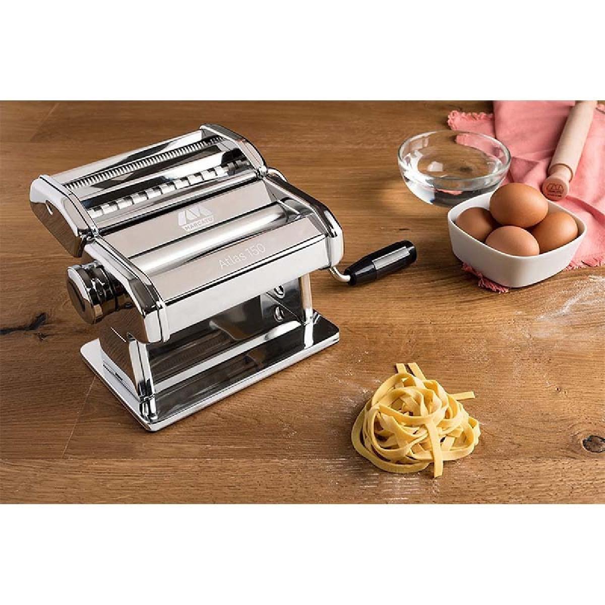 Marcato Atlas 150 pasta machine Made in Italy silver