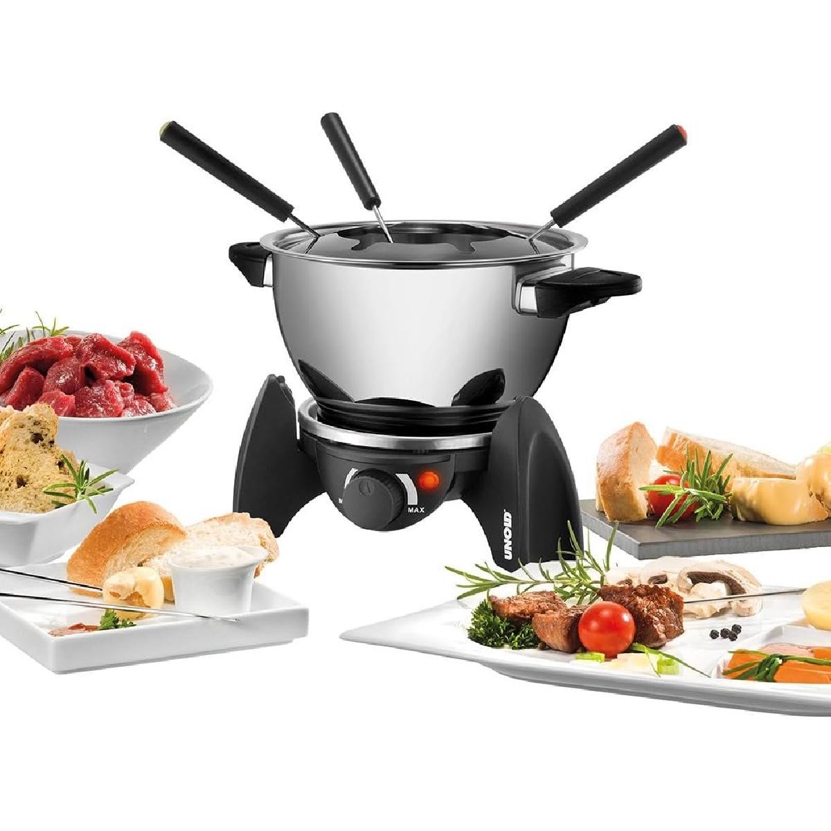 Unold 48615 Electric Fondue Set 0,8 lt stainless steel black