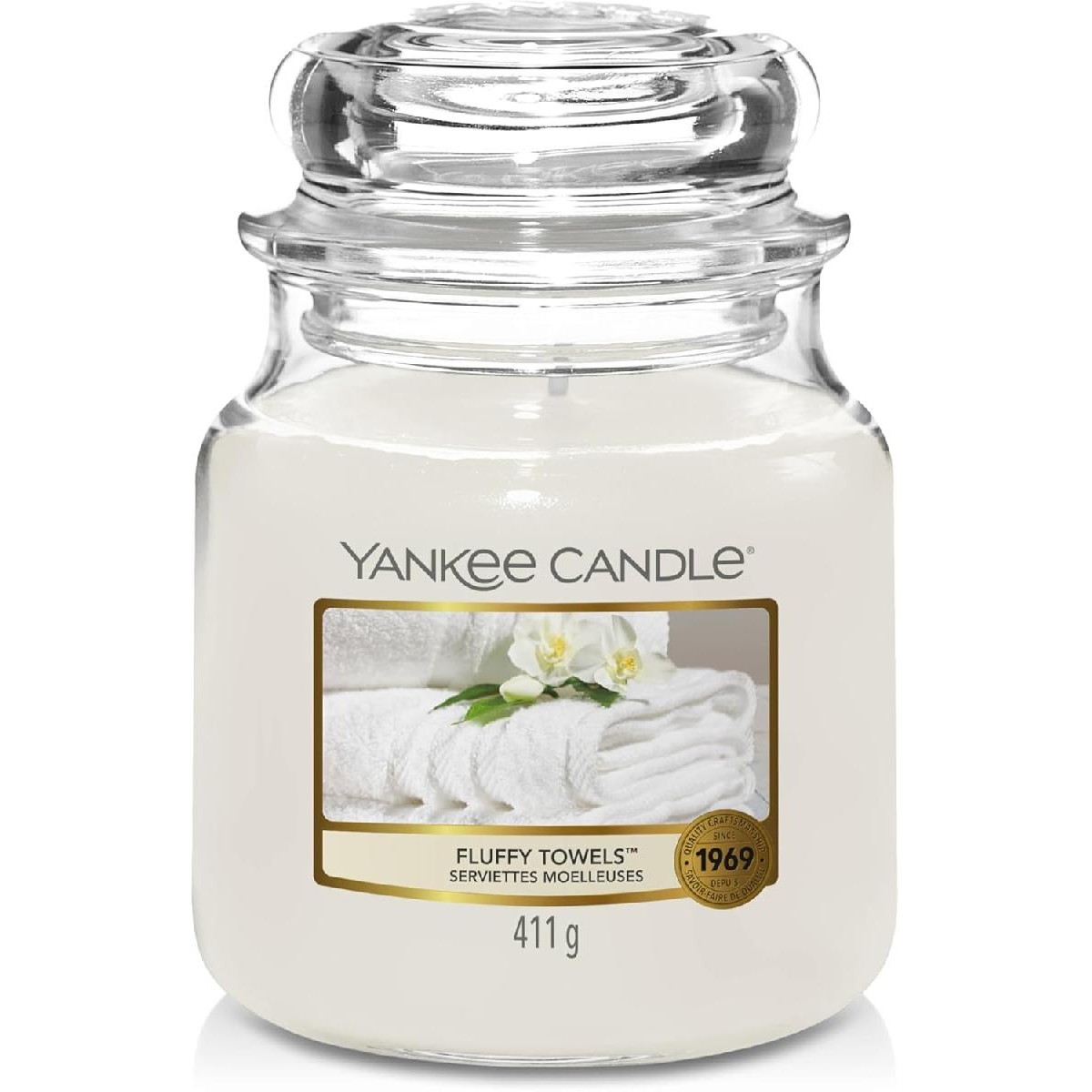 Yankee Candle Fluffy Towels Αρωματικό Κερί 411g