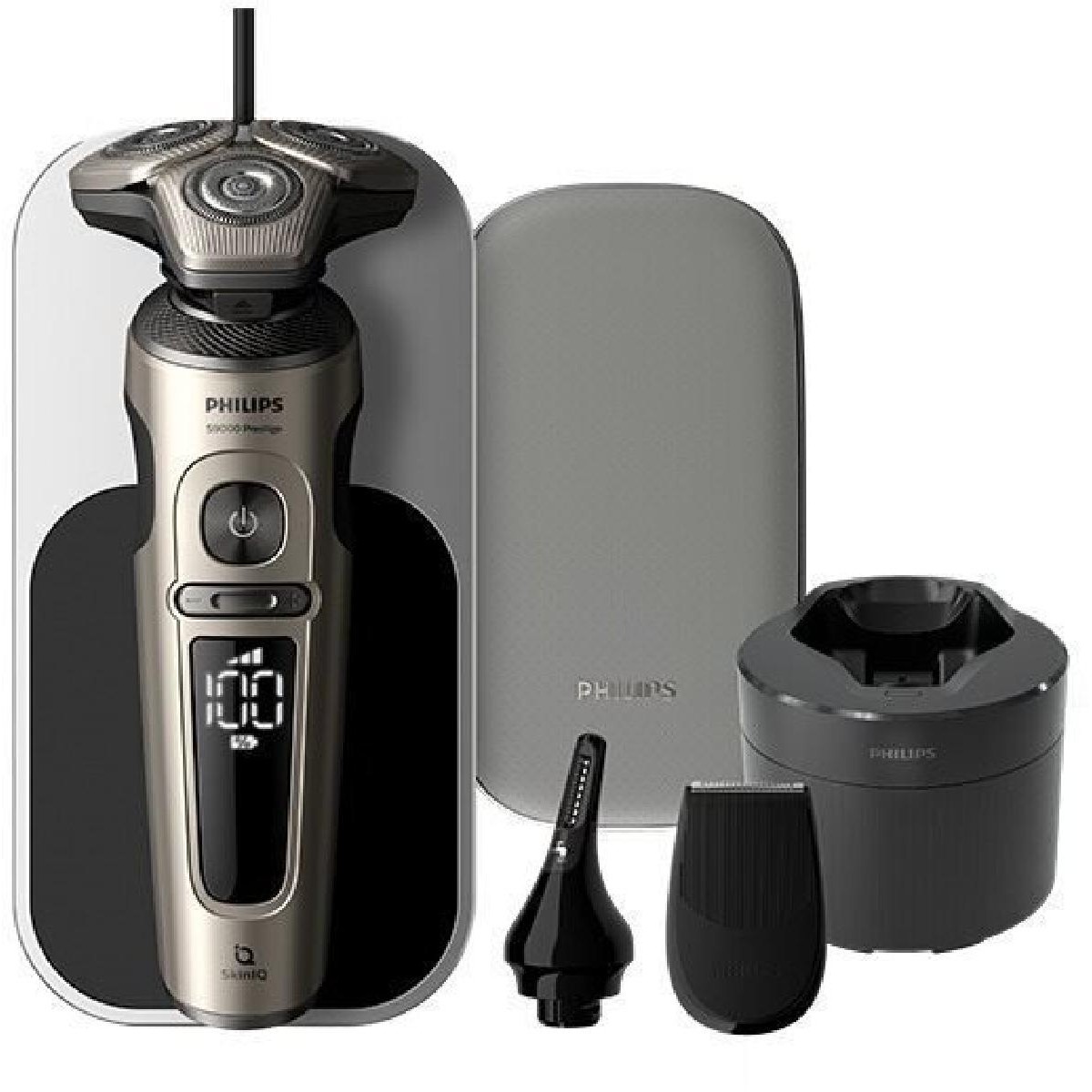 Philips SP9883/36 S9000 Prestige Ξυριστική μηχανή Wet & Dry με SkinIQ