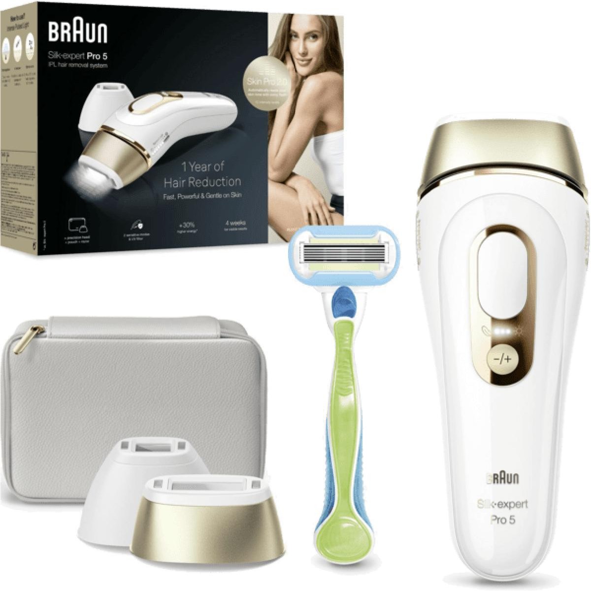 Braun IPL5152 Silk-Expert Pro 5 IPL epilator white gold