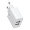 Mcdodo CH-6720 2 USB-A Charger(EU) + Lightning Cable 1m Travel Set white