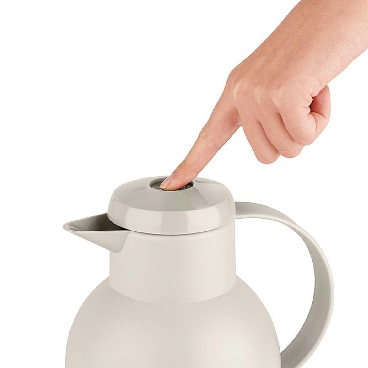 Emsa Samba Wave Vacuum Jug Κανάτα Θερμός 1lt, powder grey (3100600023)