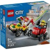 LEGO® City Pizza vs. Fire Truck Race Car (60458)