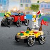 LEGO® City Pizza vs. Fire Truck Race Car (60458)