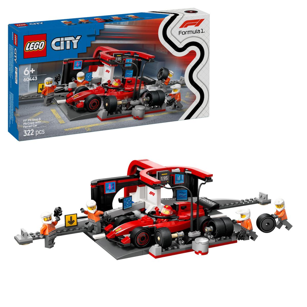 LEGO®  City F1 Pit Stop & Pit Crew With Ferrari Car (60443)