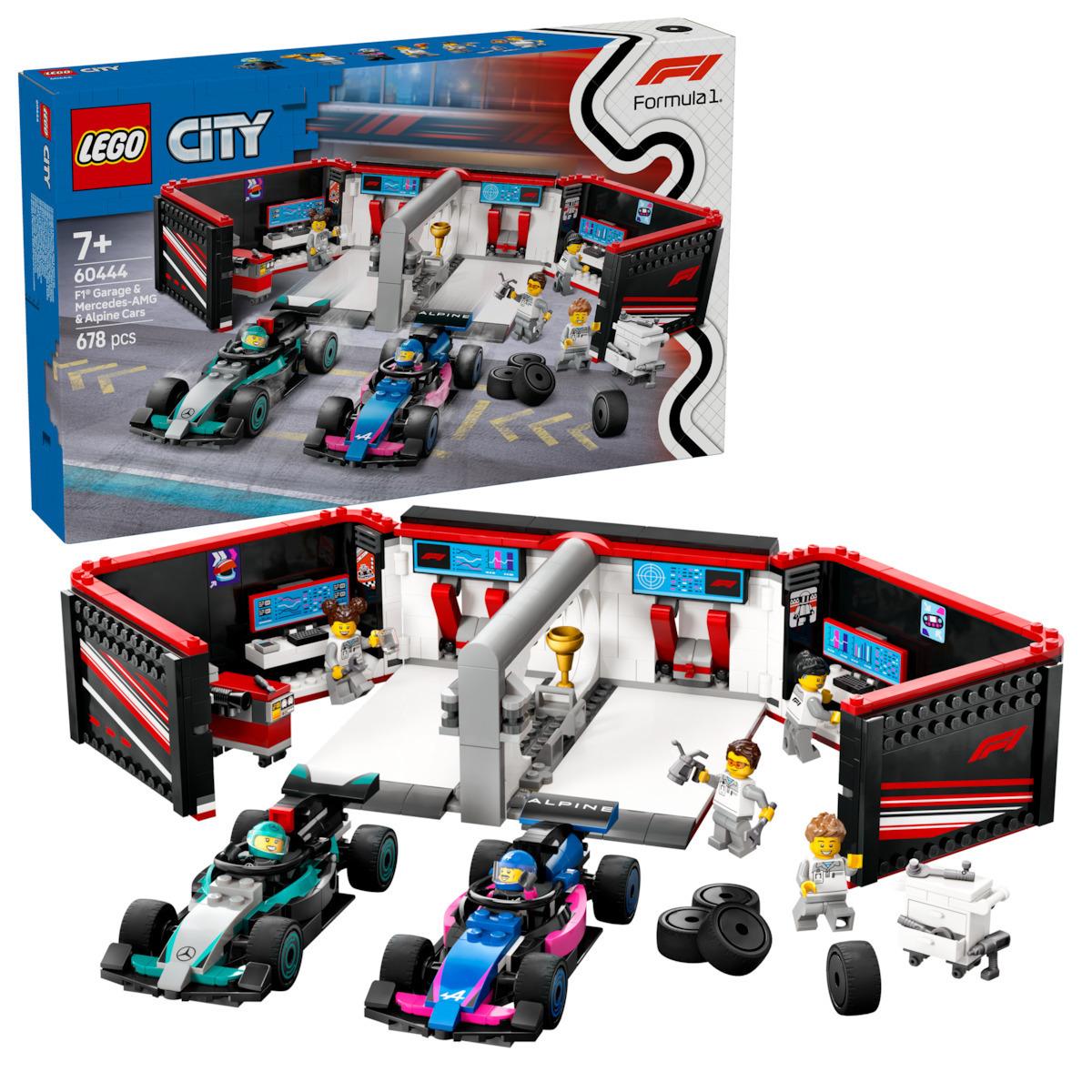 LEGO®  City F1 Garage & Mercedes-AMG & Alpine Cars (60444)