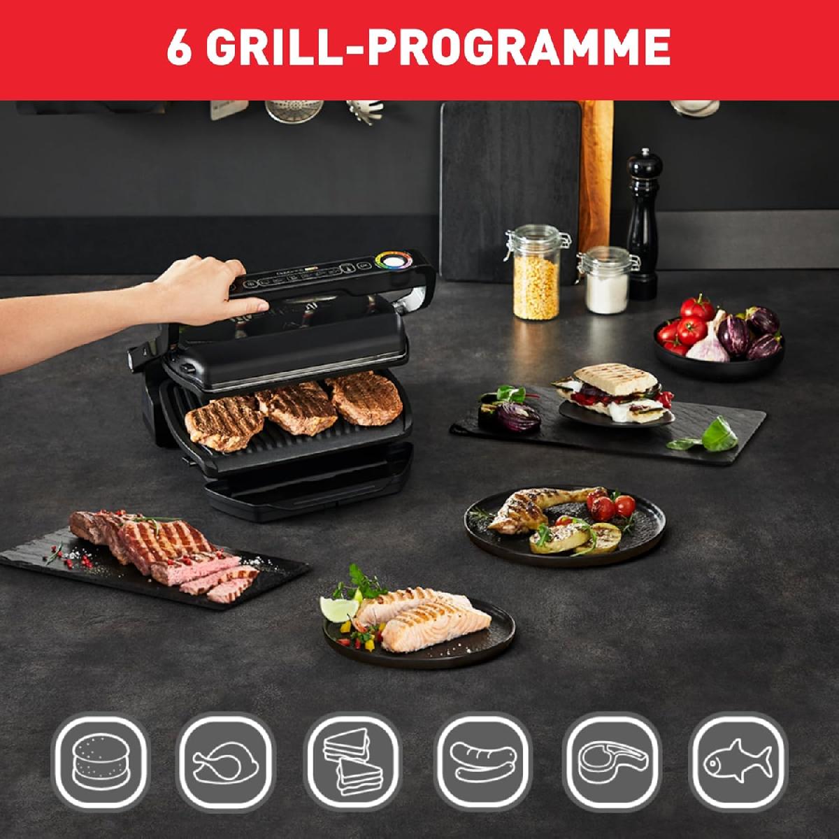 Tefal GC705816 Optigrill Contact Grill τοστιέρα γκριλιέρα 2000 watt black