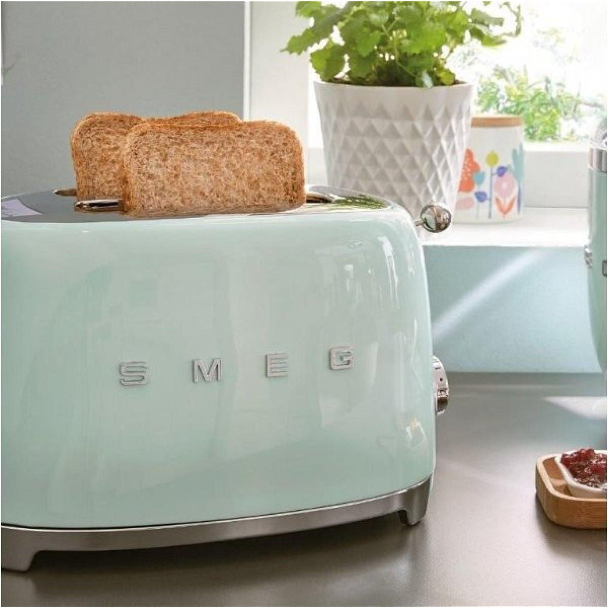 Smeg TSF01PGEU Φρυγανιέρα 2 Θέσεων 950 watt pastel green