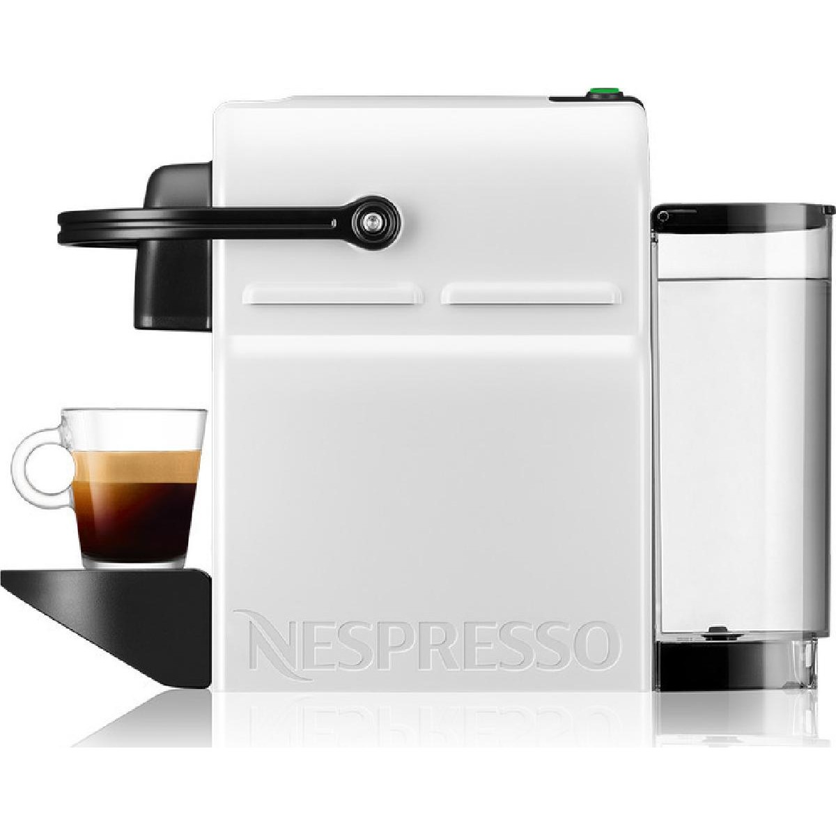 Krups Inissia XN1001 Capsule Καφετιέρα Espresso για Kάψουλες Nespresso white